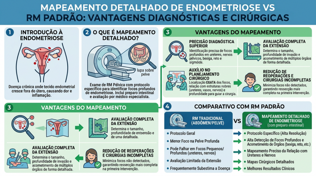 Infográfico explicativo de endometriose