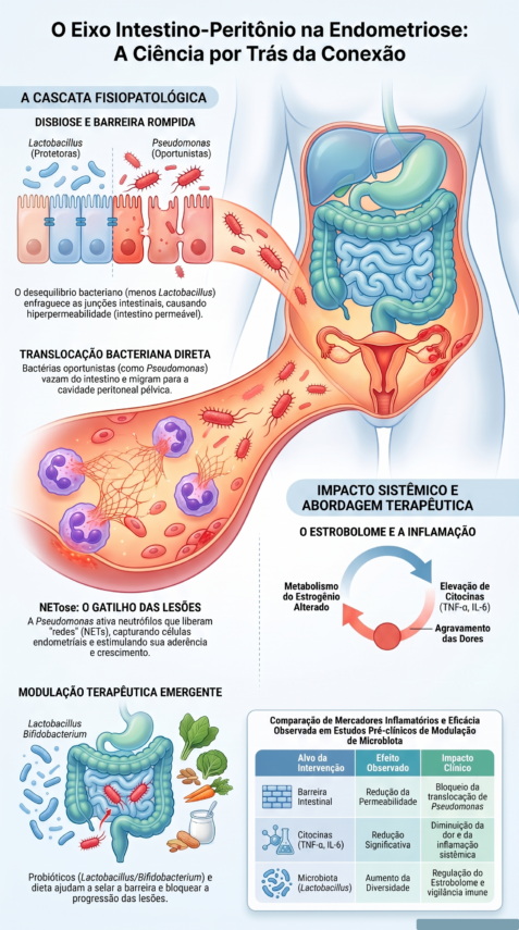 A conexão Intestino-Útero na endometriose