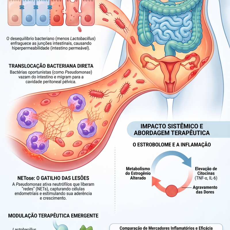 A conexão Intestino-Útero na endometriose